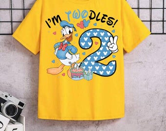 Mickey 2nd Birthday Shirt, Oh Two dles Birthday Shirt, Toodles Birthday Shirt, Mickey Mouse Birthday Shirt, Custom Birthday Shirt Boy Girl