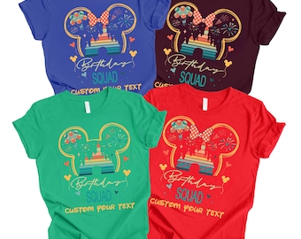 Disney Birthday Shirt, Disney Birthday Squad Shirts, Disneyland Birthday Shirt, Disney World Birthday Shirts, Custom Disney Birthday Shirts
