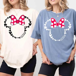 Mickey Minnie 2026 Family Trip Shirts, Disney Squad Matching Tee, Disneyland Vacation T-shirt, Custom Disney Group Gift, Disney Castle Shirt image 4