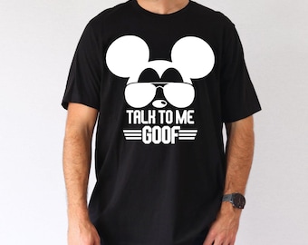 Talk to Me Goof Shirt, Movie Magic Tee, Family Vacation Shirt, Theme Park Group Shirts, Retro Mouse Glasses Tee, Cute Vacation Gift Ideas