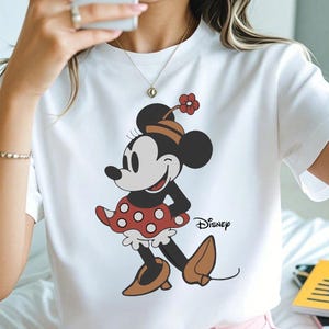 Minnie Mouse Shirt, Vintage Disney Shirt, Disneyland Family Trip Tee, Retro Minnie Tee, Classic Disney Shirt, Cute Toddler Shirt, Disney Tee image 1