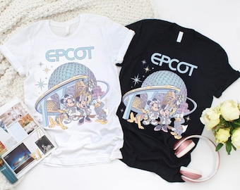Epcot Shirt, Disney Shirt, Mickey and Friends Tee, Retro Disney World Shirt, Spaceship Earth Tee, Disneyland Trip Top, Family Vacation Shirt