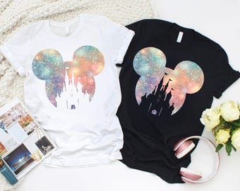 Mickey Head Castle Shirt, Disney Galaxy Star Shirt, Magic Kingdom Vacation Tee, Family Matching Disney Trip Shirts, Disneyland Castle Shirt