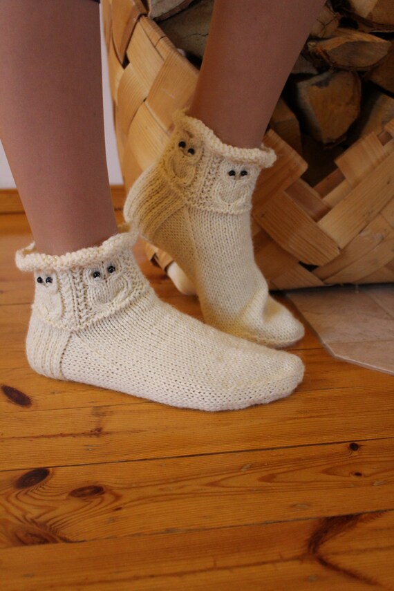 Grün graue Eulen Socken Hausschuhe Frauen Mens warme gemütliche Wolle Socken dunkel grau grün handgestrickt Geschenk Idee Zuhause entspannen warm Grün graue Eulen Socken Hausschuhe Frauen Mens warme gemütliche Wolle Socken dunkel grau grün handgestrickt Geschenk Idee Zuhause entspannen warm
