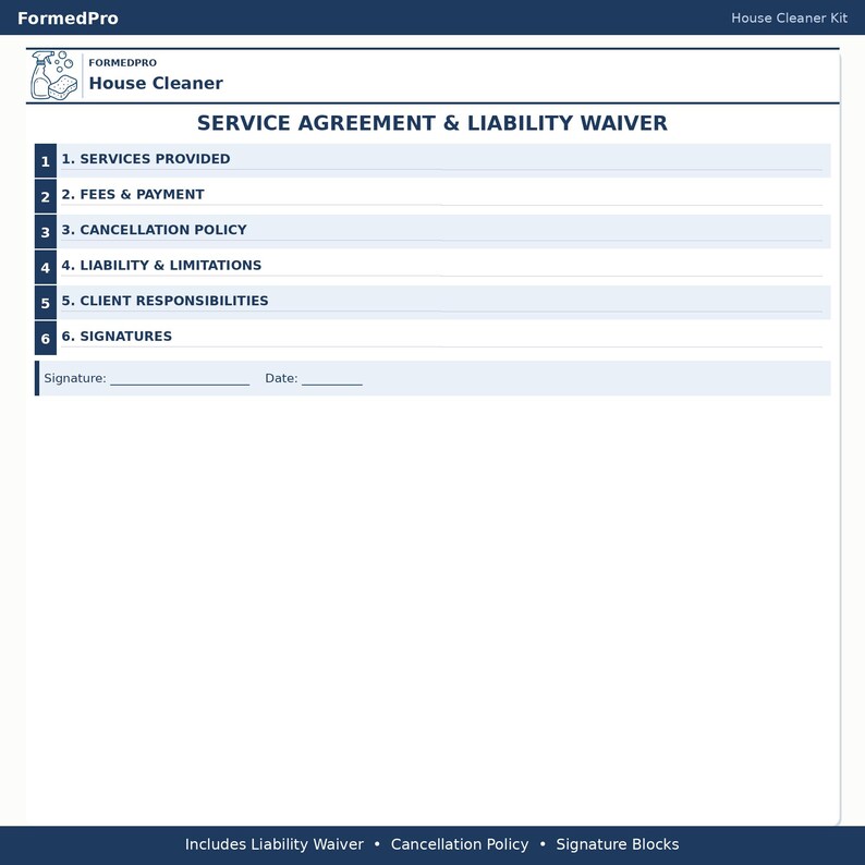 Editable House Cleaning Forms Bundle | Cleaning Business Client Intake ...
