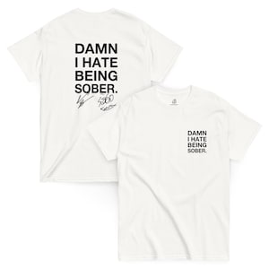 Chief Keef Shirt, 2012 Rap T-Shirt, Hip Hop Graphic Tee "Damn I hate being sober"