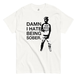 Chief Keef Shirt, 2012 Rap T-Shirt, Hip Hop Graphic Tee "Damn I hate being sober"
