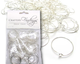 DIY copa de vino anillos con dijes, pendientes, bucles, accesorios para manualidades, componentes de 25mm