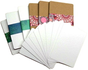 25 ACEO / ATC Blank Art Mini Artist Trading Cards Plain with Rounded Corners 2.5"x3.5" - Various Colours - Flat Rate P&P For Any Quantity