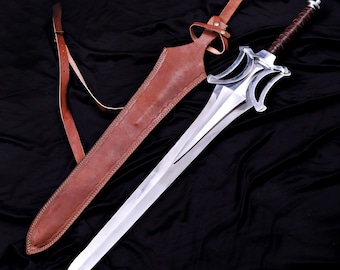 Réplica de la espada de poder HE-MAN hecha a mano / Espada de exhibición coleccionable de fantasía con vaina