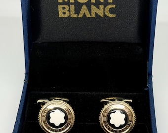 Vintage Montblanc cufflinks for Men with Gift box & Worldwide Shipping