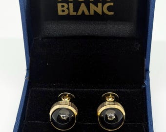 Vintage Montblanc cufflinks for Men with Gift box & Worldwide Shipping