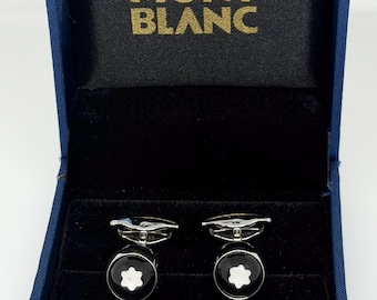 Vintage Montblanc cufflinks for Men with Gift box & Worldwide Shipping
