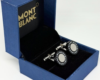 Vintage Montblanc cufflinks for Men with Gift box & Worldwide Shipping