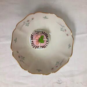 Lenox Small Bowl, Rose Manor, Gold trim, Rosebuds, Candy, Snack Serving Dish