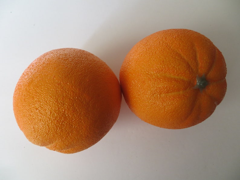 Artificial oranges fake faux fruit2 piece setrealistic Etsy