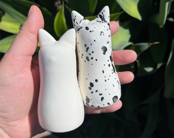 Shio Kosho Salt and Pepper Shakers - Gloss Ink & Leche