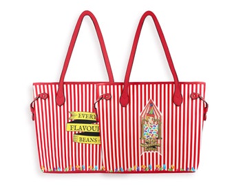 Every Flavour Beans Red stripes Large Tote bag