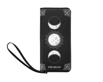 MOON TAROT WALLET - Gothic Pagan Divination Pagan Dark Spell Ritual Magic Witchcraft Witch Goth Occult Wicca Goddess Celtic Druid Card Sky