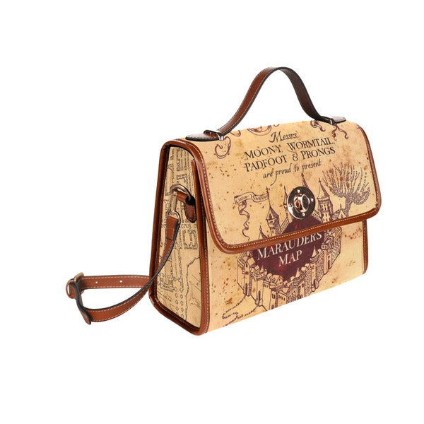 Marauders map Crossbody / Handbag  Bag - Vintage Potter Magic witchcraft witch wizard wizarding world messenger bag harry casual cosplay