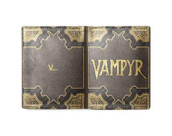 Buffy Vampyr Book ID Wallet - Movie Book Ghost Horror Terror Romance Gothic Goth Magic Coin Purse Hunter Vampire Cemetery TV serie slayer