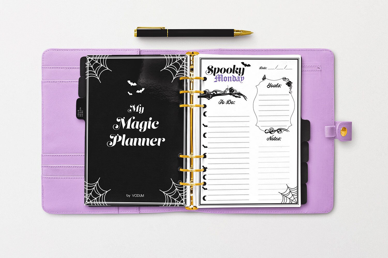 Magic Gothic Printable Weekly Planner Goth Ghouls Witch Etsy UK