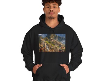 Machu Picchu Ruins Hoodie | Incan Mountain Landscape Sweatshirt
