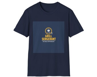 Grill Sergeant T-Shirt | BBQ Badge Logo, Grillmaster Cooking Tee