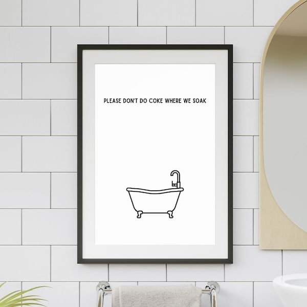 Bathroom Decor, Funny Bathroom printable, Cheeky bathroom decor, digital download, art for Bathroom shelf, Home Decor Printable, DIY
