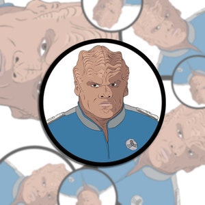 Bortus The Orville Sticker, waterproof sticker for water bottles, the Orville fan art sticker, the Orville bortus sticker