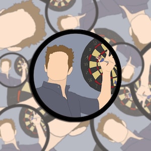 Dennis It’s Always Sunny in Philadelphia Sticker, waterproof sticker, Dennis Reynolds, always sunny sticker, chardeemacdennis, always sunny