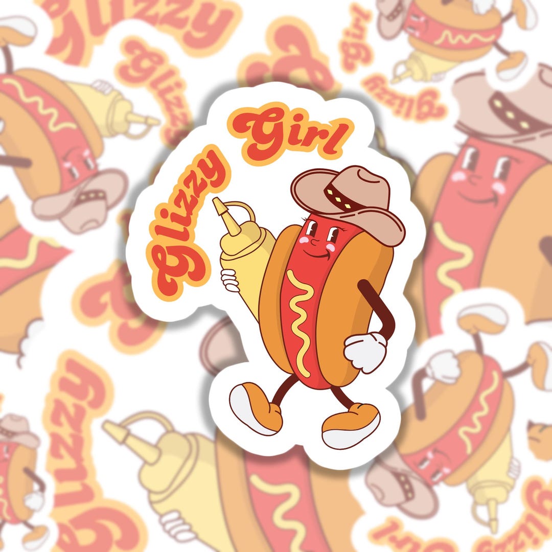 Hotdog Sticker, Hot Dog Sticker for Water Bottle, Waterproof Phone ...