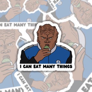 Bortus The Orville Sticker, waterproof sticker for water bottles, Orville fan art sticker, the Orville bortus sticker, funny nerdy sticker