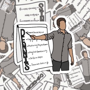 Dennis System Dennis Reynolds Always Sunny Sticker Waterproof Sticker Water bottle Sticker, IASIP sticker, always sunny in Philadelphia