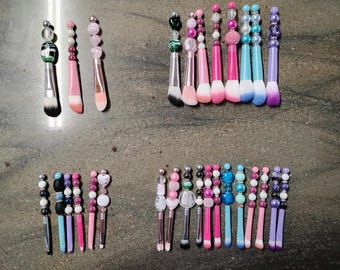 Beaded Makeup Brushes