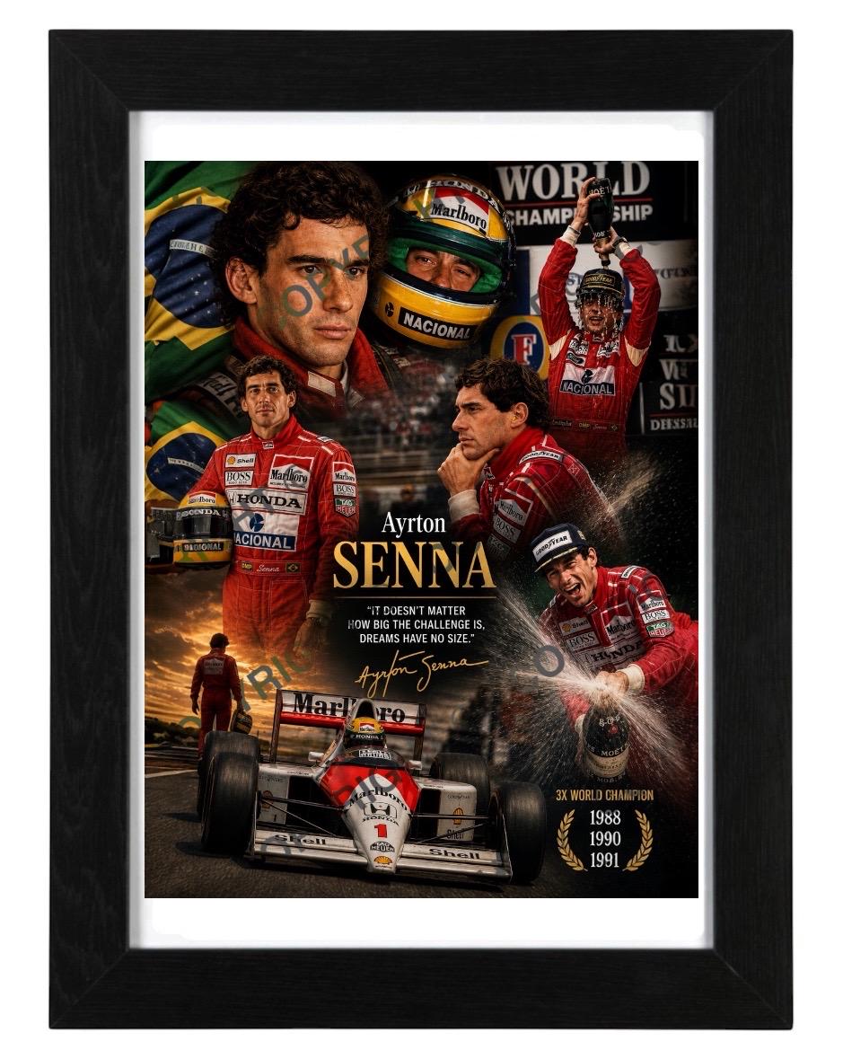 Ayrton senna signed - Etsy 日本