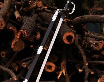 Handmade Stainless Steel Viking Rapier Sword | Collectible Display with Leather Sheath