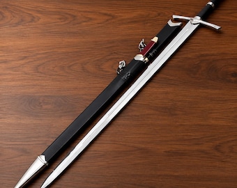 Aragorn Strider Ranger Sword (Black Color) With Knife Fully Handmade Replica