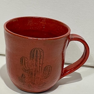 Red Pottery Mugs 10oz - Etsy