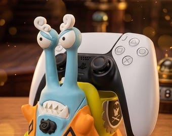 One Piece Controller-Ständer | Anime-Controller-Halter | Schreibtischdeko im Piratenschnecken-Design | Universeller 3D-gedruckter Gamepad-Ständer | Gamer