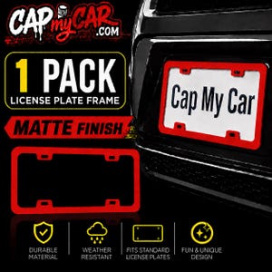 Matte Finish License Plate Frame
