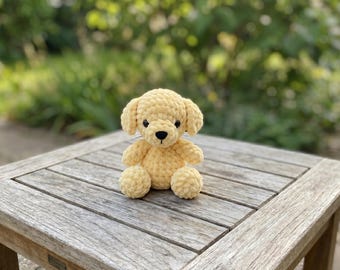 Dog Crochet Pattern, Amigurumi Puppy PDF, Chunky Labrador Plushie, Cute Golden Retriever Toy, Velvet Hound Tutorial, Kawaii Puppy Craft