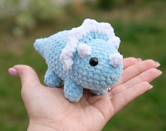 Dinosaur Crochet Pattern, Amigurumi Dino, Chunky Dinosaur Plushie, Cute Dino Toy, Baby Dinosaur Tutorial, Kawaii Dino Craft, PDF Download