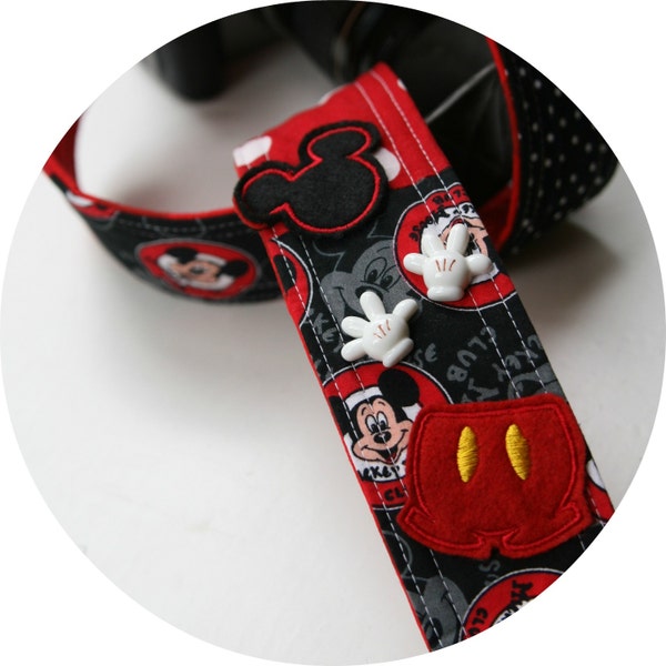 Mystery Patchwork Pieces of Mickey DSLR SLR Camera Strap