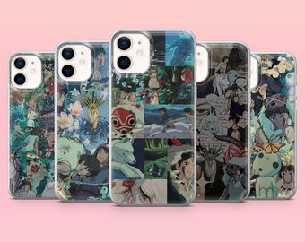 Kodama Phone Case Princess Mononoke Cover for iPhone 17e, 17Pro, 16e, 15, 14, 13, 12, Samsung S26Ultra, S25, A56, A16, Pixel 10A, 10Pro, 9A