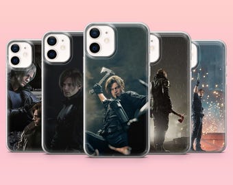 Leon Kennedy Phone Case Resident Evil Cover for iPhone 17e, 17Pro, 16e, 15, 14, 13, 12, Samsung S26Ultra, S25, A56, A16, Pixel 10A, 10Pro, 9