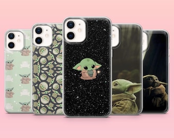 Baby Yoda Phone Case Grogu Star Wars Cover for iPhone 17e, 17Pro, 16e, 15, 14, 13, 12, Samsung S26Ultra, S25, A56, A16, Pixel 10A, 10Pro, 9A