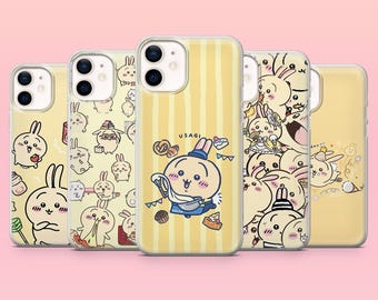 Coque de portable Usagi Chiikawa pour iPhone 17e, 17Pro, 16e, 15, 14, 13, 12, Samsung S26Ultra, S25, A56, A16, Pixel 10A, 10Pro, 9A