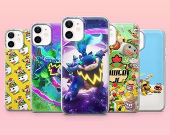 Bowser Jr Phone Case Super Mario Cover for iPhone 17e, 17Pro, 16e, 15, 14, 13, 12, Samsung S26Ultra, S25, A56, A16, Pixel 10A, 10Pro, 9A