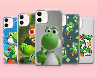 Super Mario Phone Case Cool Yoshi Cover for iPhone 17e, 17Pro, 16e, 15, 14, 13, 12, Samsung S26Ultra, S25, A56, A16, Pixel 10A, 10Pro, 9A